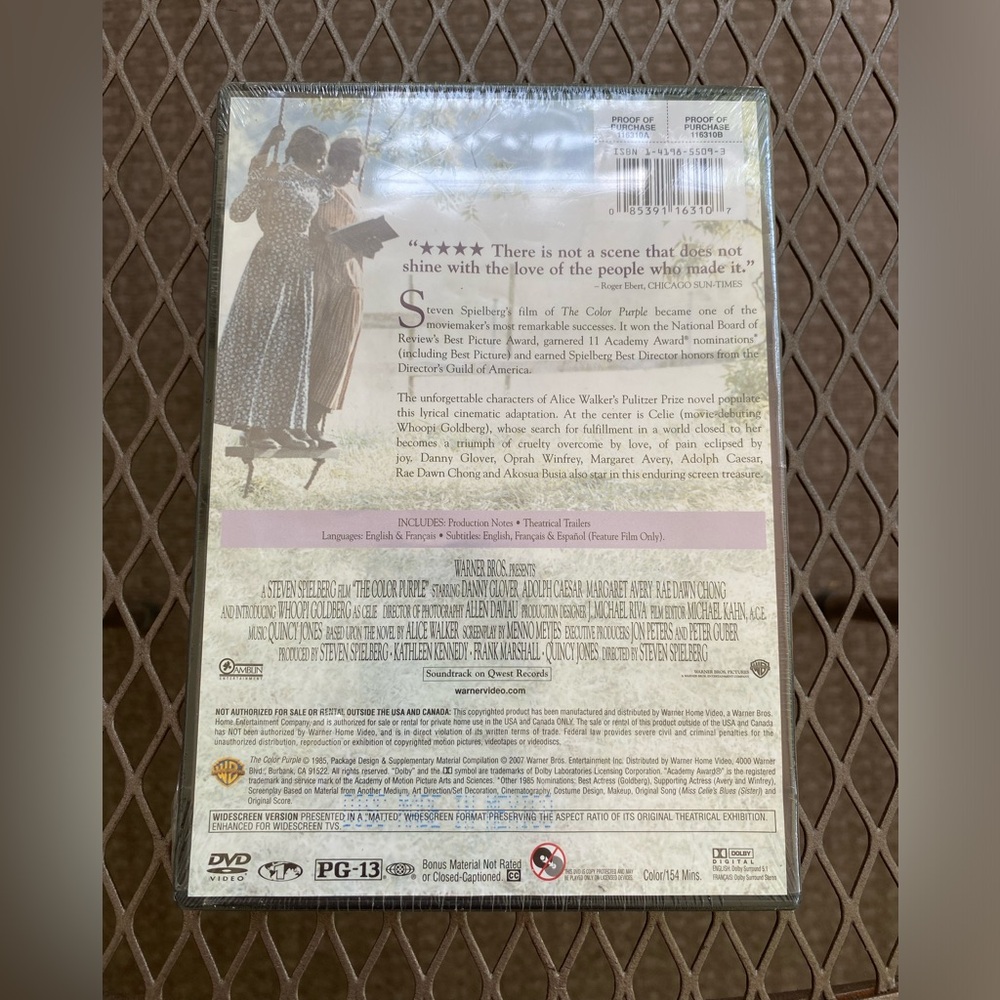 The Color Purple Movie Film DVD (New) - Picture 4 of 13